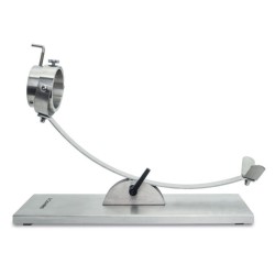 Jamonero basculante con cabezal giratorio de acero inoxidable