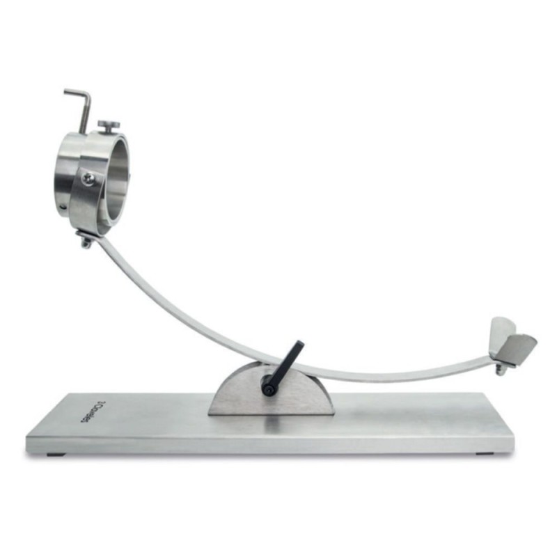 Jamonero basculante con cabezal giratorio de acero inoxidable