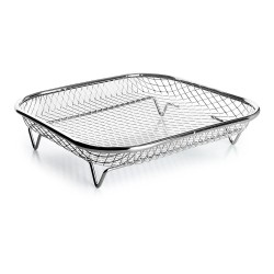 Cestillo cuadrado para freidora de aire 19,50 x 19,50 x 4,50 cm