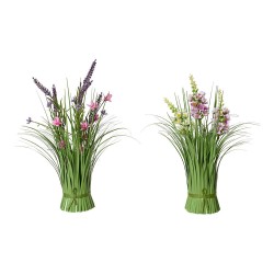 Ramo de florecitas de lavanda poliéster, 13 x 13 x 30 cm, colores surtidos