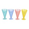 Copa reutilizable diseño cónico, ø9,5 x 7 x 17 cm, colores surtidos, 4 uds