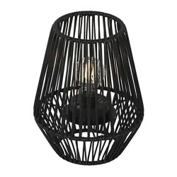 Farolillo solar negro, ø22 x 25 cm