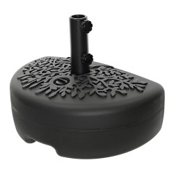 Base negra para sombrilla/parasol, 50 x 30 x 36,5 cm