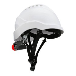 Casco curro-v blanco barboquejo, t.54 - 61 cm