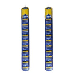 Pila alkalina longlife power aa - lr06 10 blisters de 6 pilas / tira, total 120 pilas 2 uds 11 x 100 x 2 cm