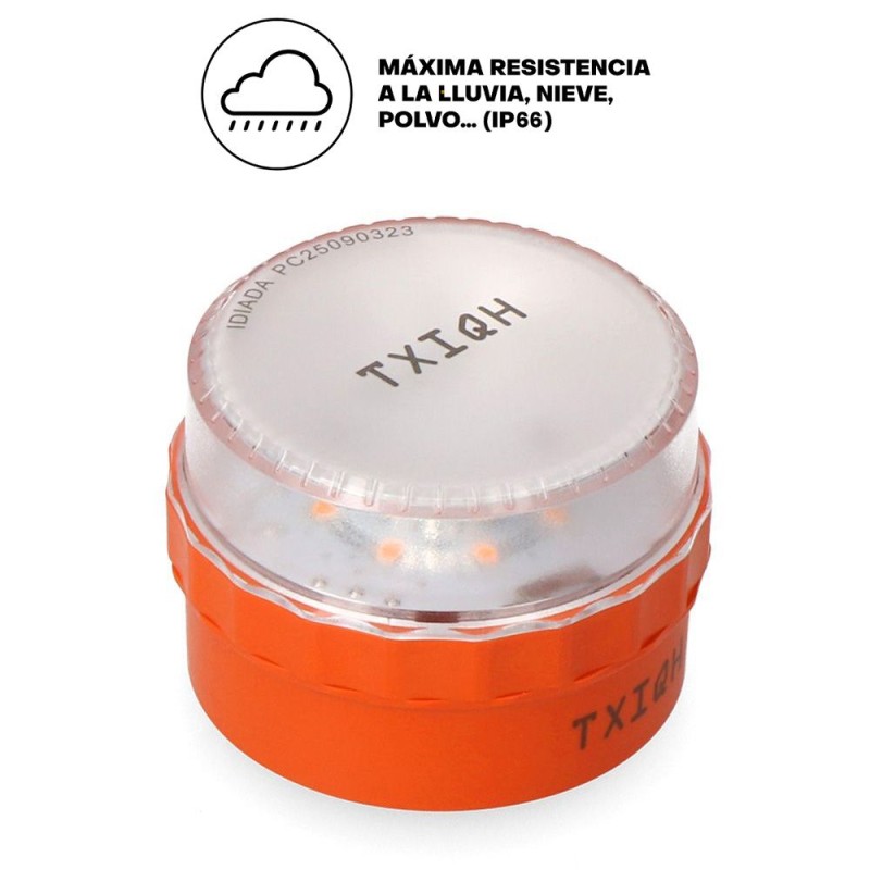 Baliza v16 de emergencia homologada conectada geolocalizable con dgt 3.0 txiqh