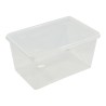 Caja transparente multiusos con tapa 44 l 58,5 x 39 x 30 cm
