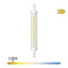 Bombilla lineal led 118 mm, r7s, 8 w, 900 lm, 3000 k luz cálida, regulable, ø15 x 118 mm