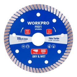 Disco diamantado continuo thin turbo profi ø115 x 10 x 22,2 mm