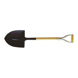 Pala punta, mango anilla metálica, 29 x 17 x 110 cm