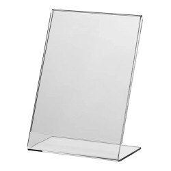 Soporte cartel a4 de metacrilato transparente, 210 x 297 mm