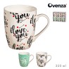 Tazas love you, modelos variados, 350 ml, pack 6 uds