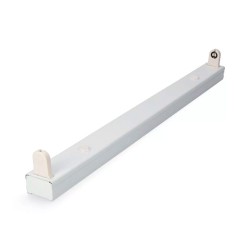 Regleta t8 especial para tubo led de 60 cm, blanca, 620 x 34 x 16 mm