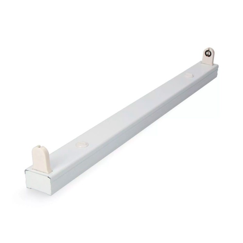 Regleta t8 especial para tubo led de 120 cm, blanca, 1223 x 34 x 16 mm
