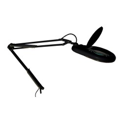 Flexo led lupa 3x, 9 w 685 lm 6500 k, negro, 350 x 950 mm