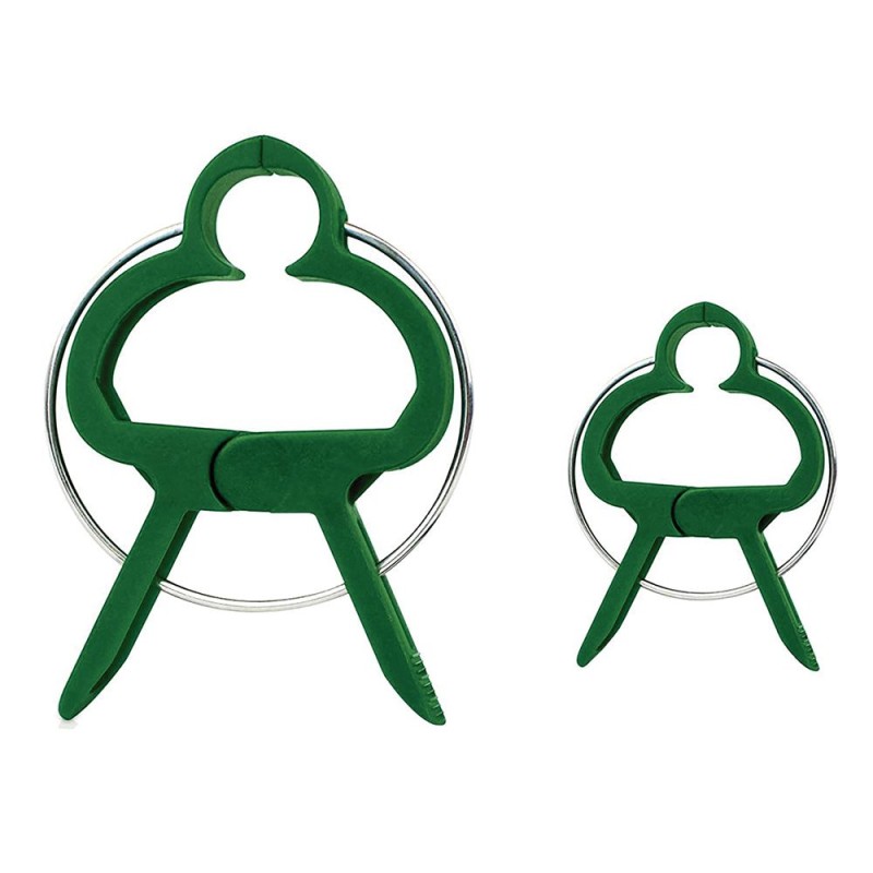 Pinzas para entutorar, dos tamaños, blíster 20 uds