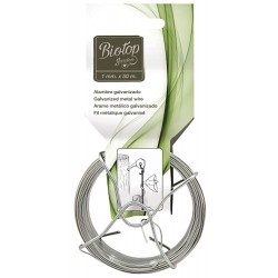 Alambre metálico galvanizado, ø1 mm x 50 m