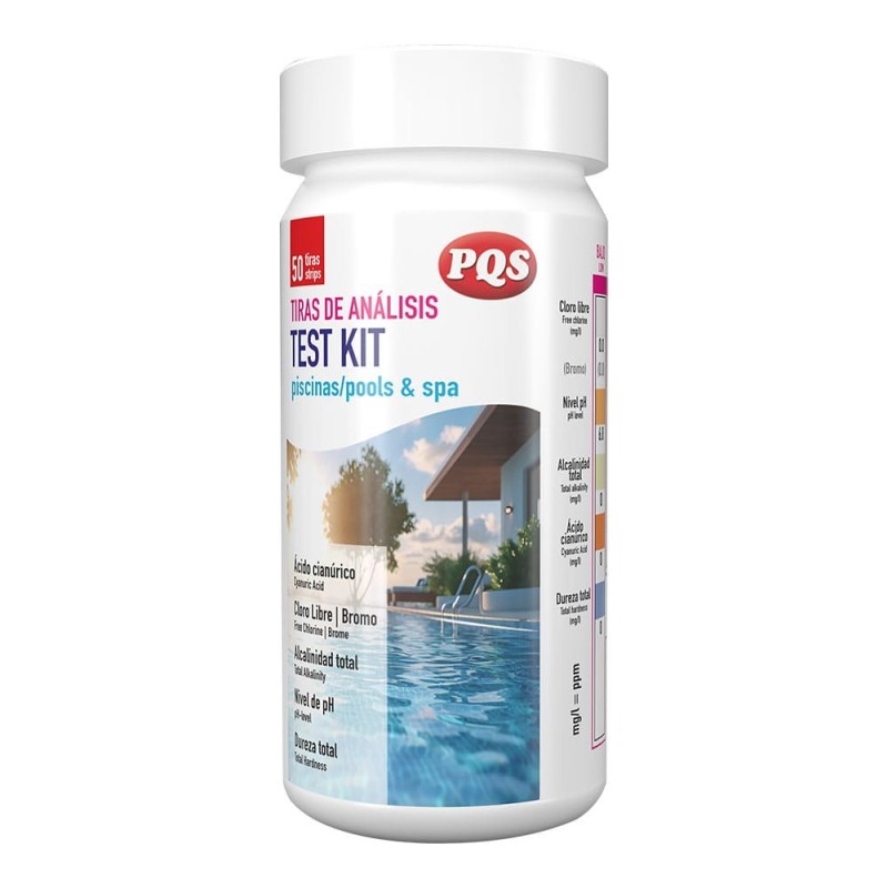 Test kit tiras 6 funciones, 50 uds