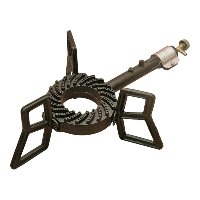 Hornillo a gas de hierro fundido con tripoode, 6,5 kw, classic, 52 x 35 x 17 cm