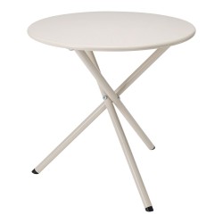 Mesa de acero plegable, beige ø48 x 48 cm