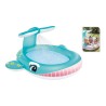 Piscina hinchable infantil modelo ballena con rociador, 201 x 196 x 91 cm
