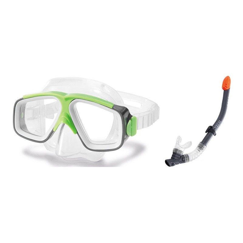 Gafas y tubo de buceo