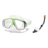 Gafas y tubo de buceo