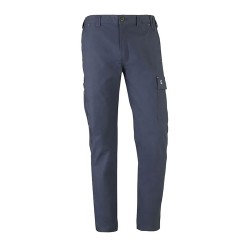Pantalón multibolsillo elástico road azul marino, talla m