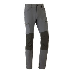 Pantalón multibolsillo elástico dynamic gris, talla s