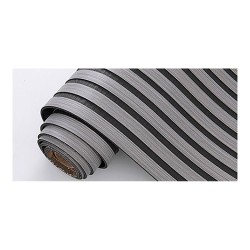 Revestimiento autoadhesivo 3d, color roble gris con fondo de fieltro gris antracita, rollo de 58 x 300 cm