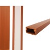 Mini canal adhesiva madera oscura 2 m 19 x 11 mm (precio por metro)
