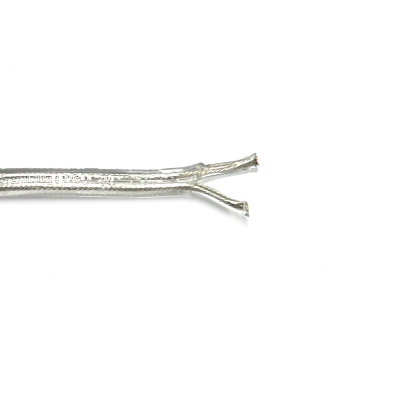 Manguera plana fror 2 x 0,75 mm transparente euro/m