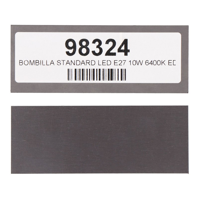 Iman para etiquetas estanteria 10,5 x 4,0 cm