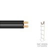 Paralelo 2x0,75mm negro "audio" euro/m (bobina pequeña ø180x60mm)