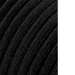 Carrete cable cordón tubular h03vv-f 2 x 0,75 mm negro, 5 m