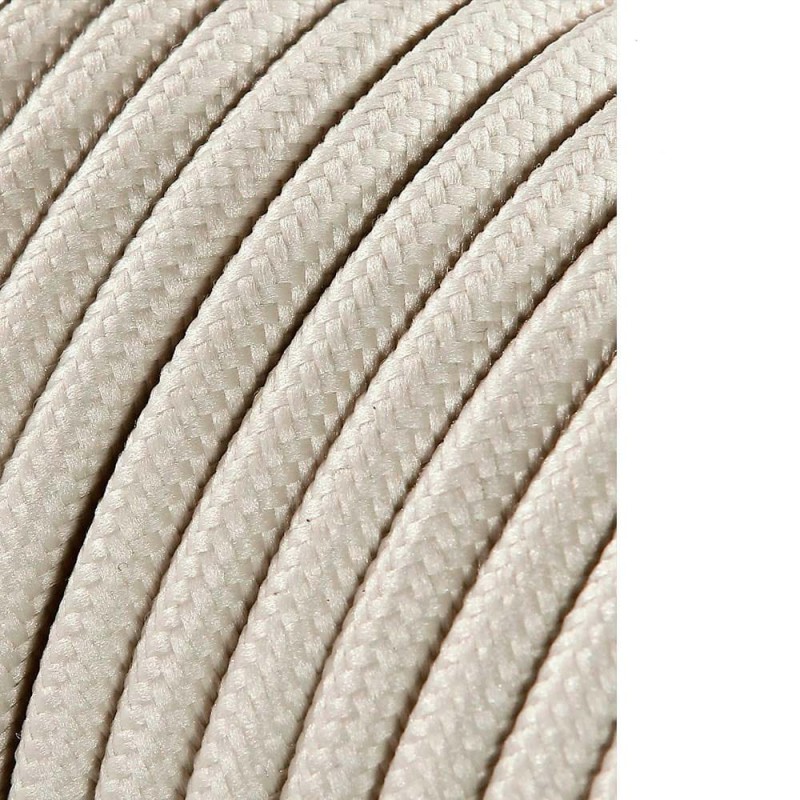 Carrete cable cordón tubular h03vv-f 2 x 0,75 mm beige, 5 m