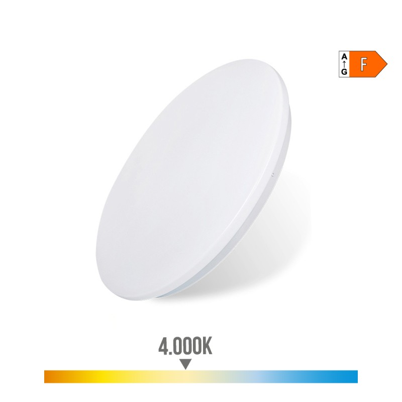 Aplique led circular de superficie 18 w 4000 k 1820 lm ø32,5 x 6,2 cm