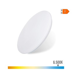 Aplique led circular de superficie 18 w 6500 k 1820 lm ø32,5 x 6,2 cm