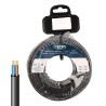 Carrete cable paralelo plano vvk(h2) 06/1kv 2 x 2,50 mm negra, 20 m