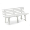 Banco de jardin orchidea color blanco 145 x 49 x 74 cm