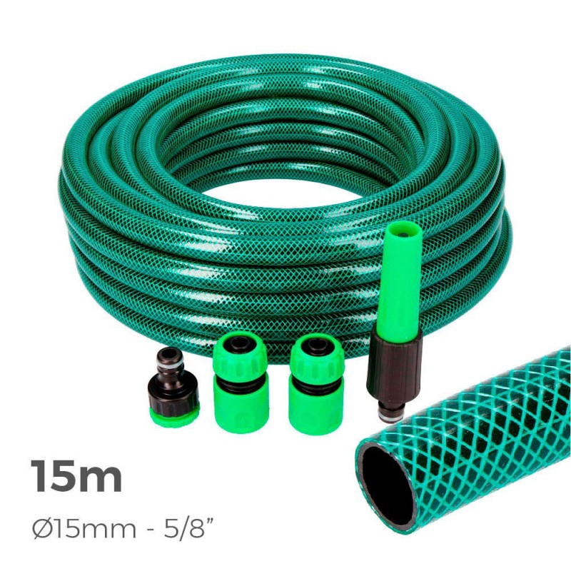 Kit manguera de jardin basic 15 m (5/8" 15 mm)