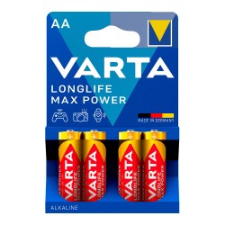 Pila alkalina longlife max power aa - lr06 (blister 4 unid.) ø14,5 x 50,5 mm