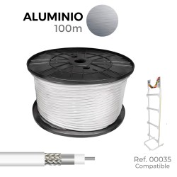 Cable coaxial apantallado rg6 aluminio euro/m
