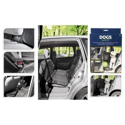 Protector para asiento de coche 135 x 145 cm negro poliester
