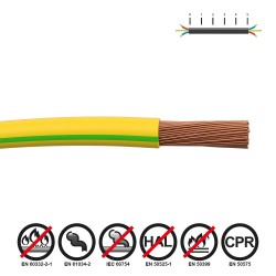 Cablecillo h07z1-k 1,50 mm bicolor euro/m