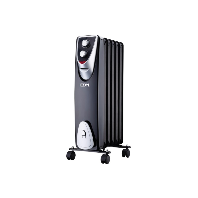 Radiador sin aceite 400 / 600 / 1000 w con 6 elementos modelo black edition