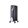 Radiador sin aceite 400 / 600 / 1000 w con 6 elementos modelo black edition