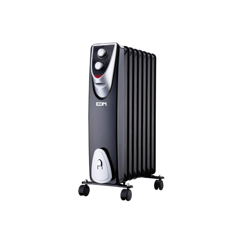 Radiador sin aceite 500 / 1000 / 1500 w con 8 elementos modelo black edition