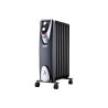 Radiador sin aceite 500 / 1000 / 1500 w con 8 elementos modelo black edition