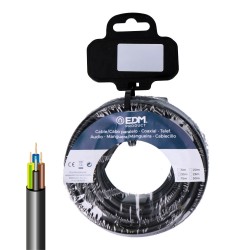 Carrete manguera tubular vv-k06/1kv 4 g 1,50 mm negra, 15 m